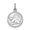 thumbnail image 1 of 14k White Gold Polished Angel Charm, 1 of 3