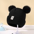 thumbnail image 6 of 0-36 Months Baby Toddler Beanie Cuffed Beanie Warm Knit Cute Hat with Pom-Pom for Boys Girls Baby Beanies Hat, 6 of 7