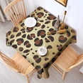thumbnail image 2 of Gold and Brown Of Leopard Print Square Tablecloth,Waterproof Square Table Cover,Wipeable Spillproof Washable Table Cover for Home Kitchen Party Decor 42"X42"(107x107cm), 2 of 6
