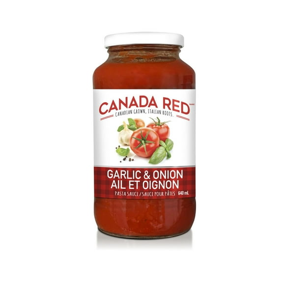 Canada Red Garlic & Onion Pasta Sauce, Canadian Pasta Sauce (640ml)