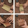 thumbnail image 6 of Derivemid Foraging Bag, Foraging Pouch Waxed Canvas Collapsible Bag, Water Resistant Storage Mushroom Foraging Bags Bushcraft Leather Belt Tool Pouch for Travel Outdoor Camping Hiking, 6 of 9