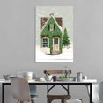 thumbnail image 3 of Christmas House in Winter Forest Art Poster Canvas Painting Decor Wall Print Photo Gifts Home Modern Decorative Posters 24x36inch(60x90cm), 3 of 6
