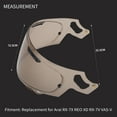 thumbnail image 4 of Helmet Visor Replacement for Arai RX-7X REO XD RX-7V VAS-V Full Face Helmet Shield Motorcycle Helmet Lens, 4 of 8