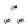 thumbnail image 1 of jesticaly Clock LED Desktop Bedside Digital Display Electronic Clocks Kitchen Living Room Triangular Travel Table Calendar White 3Set, 1 of 6
