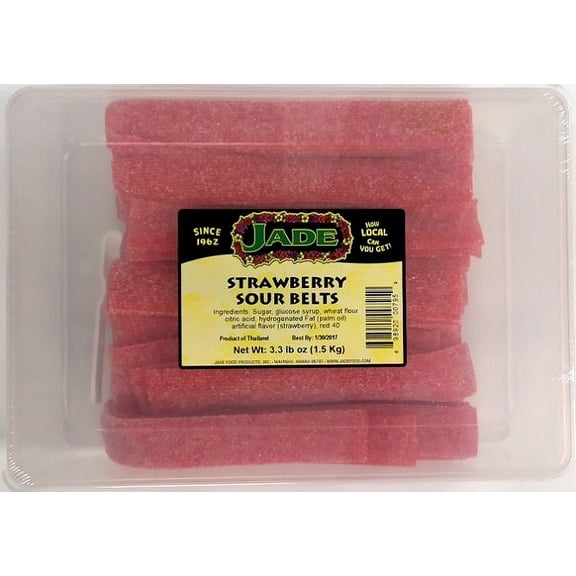Hi Jade Sour Strawberry Candy Belts Box