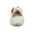 thumbnail image 6 of Journee Womens Ivanna Almond Toe Mary Jane Buckle Detail Comfort Flats, 6 of 9