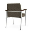 thumbnail image 3 of Mystic Reception Waiting Room Healthcare Guest Chair / Silver Steel / Brown, 3 of 5