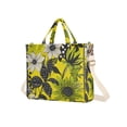 thumbnail image 7 of FORMRS Womens Corduroy Tote Bag Crossbody Shoulder Handbag with Pocket, Yellow Flowers, 7 of 7