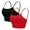 Bla-Red, variant on Alove Women Cropped Built-In Bra Camisole Adjustable Straps Tank Tops,2 -Packs
