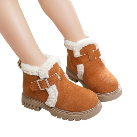 

RUICUW Kids Boots Bright Color Side Zipper Cute Ankle Boots 8-9 Years