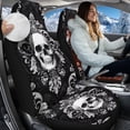 thumbnail image 2 of Uorisanigo Car Seat Covers, Ethnic Skull High Back Seat Covers, 2pcs Aoto Seats Cover Front Seats for Cars, Trucks, Van, SUV, Not Airbag Compatible, Easy to Install, 2 of 7