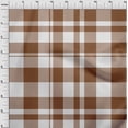 thumbnail image 4 of oneOone Rayon Brown Fabric Check Dress Material Fabric Print Fabric By The Yard 56 Inch Wide, 4 of 4