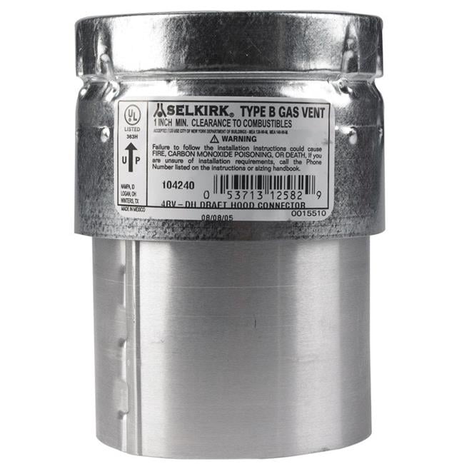 Selkirk 46670 4 in. Draft Hood Connector Walmart Canada