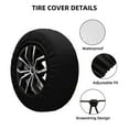 thumbnail image 2 of Fuzoiu Play Game Start Print Universal Spare Tire Cover with Buckle Strap, Waterproof Wheel Covers for Jeep, Trailer, RV, Truck and All Car-14 inch, 2 of 6