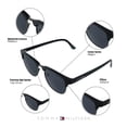 thumbnail image 5 of Lentes de Sol Tommy Hilfiger Eyewear Hombre X67142 Outlook Marco de Plástico Color Negro Filtro 100% UV, 5 of 5