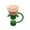 Khaki, variant on 1Pc Rose Flower Cup Cap, Silicone Straw Caps for 10mm Tumblers, Reusable Straw Topper, Coffee Lid Seal, Decorative Beverage Lid, Leak Proof Tumbler Accessory, Creative Cup Covers for Women
