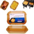 thumbnail image 1 of LAICAIW Mikapana Air Fryer Liners Disposable for Ninja Dual Air Fryer Parchment Paper Liners,Non Stick Food Safe Waterproof Oilproof Parchment Paper for Baking,Air Fryer Accessories, Rectangular,100, 1 of 6