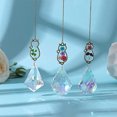 thumbnail image 3 of Prismas de cristal Vhermosa Suncatcher Flower Cats Colgante Adorno de ventana Paquete de 3, 3 of 5