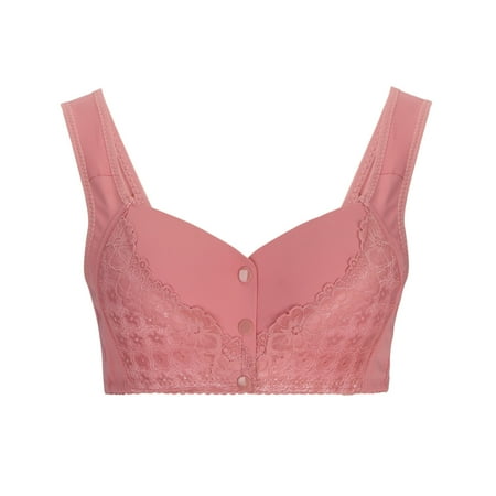 Clearance Women Padded Sports Bra Lightly Lined Bra Feature V-Neck Demi & Balconette Bra Style W-1094 Hook and Eye Closure Wirefree Push Up Bra Red-a XL