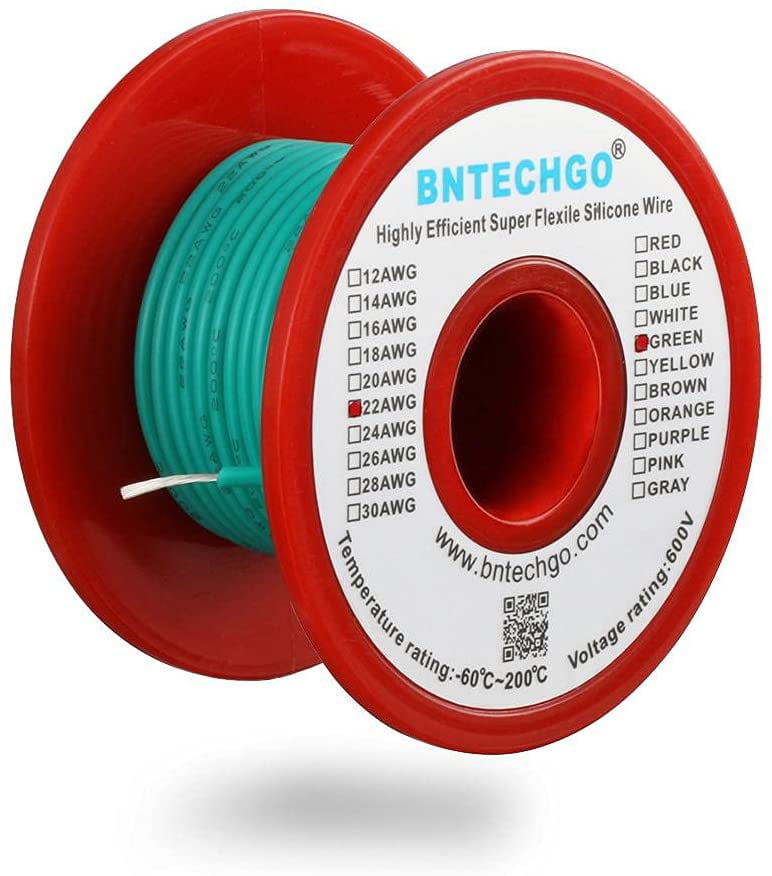 18 AWG Blue Stranded Tinned-Copper Hook-Up Wire 100 Feet 