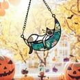 thumbnail image 4 of HUASHENG Cat Memery With Rainbow Layed Film For Hanging Pet Loss Sympathy Moon Sun Catchers Pass Keepsake For Pet Lovers, 4 of 6