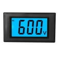 thumbnail image 1 of D85-222 AC digital voltmeter AC 0-600V LCD digital display voltage meter head black, 1 of 8