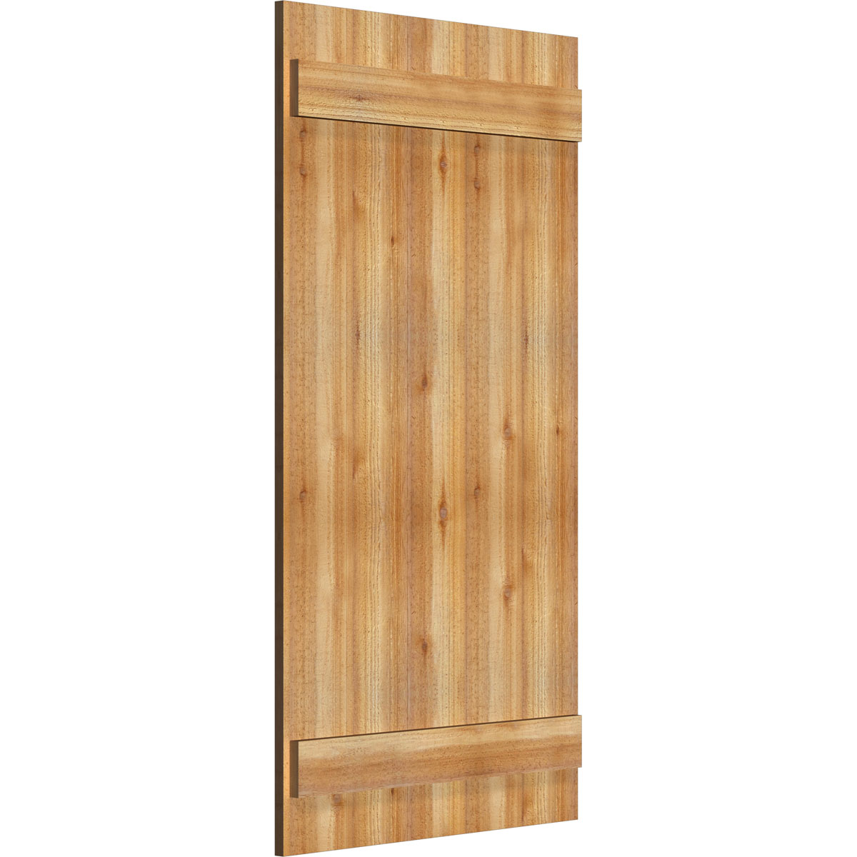 26 7/8"W X 51"H Timbercraft Five 5 3/8" Boards Joined Board-N-Batten Shutters, Rough Sawn Western Red Cedar (Per Pair)