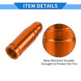 thumbnail image 4 of Unique Bargains 4 Pcs Tire Valve Stem Caps 32x10MM Car Wheel Valve Cap Universal for Car Bike Aluminum Alloy Orange, 4 of 7