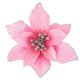 thumbnail image 2 of 100x Poinsettia Brillo Guirnalda de Decoración de Selecciones de Flores de Seda Artificial de 5 Pulgadas Guirnalda(Rosa), 2 of 5