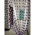 thumbnail image 2 of ZiDeTang 18 Rows Acrylic Calabash Door Beaded Curtain Home Décor String Doorway Room Divider Tassel Window Blind Screen Panel for Wedding café Office (39.3" x 76.7",Purple), 2 of 5
