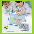 thumbnail image 3 of 296Pcs Kid Mushroom Pin Toy Children Education Plastic Assembly Blocks Hand Eye Coordination Toy, 3 of 7