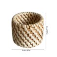 thumbnail image 3 of Natural Handwoven Rattan Napkin Rings Set, Mixed Style Wicker Serviette Buckles, Rustic Woven Table Decor for Dinner Party Wedding Holiday Dining Table Setting, Beige, 3 of 7