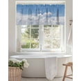 thumbnail image 4 of Sunny Clouds Valances for Windows White Gradient Sky Valance Rod Pocket Light Filtering Short Window Treatments Curtains for Kitchen Bathroom Living Room Bedroom, 1 Panel, 60 x 18 Inch, 4 of 7