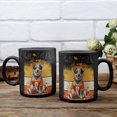 thumbnail image 3 of Hello Fall Australian Cattle Dog Football Welcome Autumn with Leaves Pumpkins Mug Heeler Lover Gifts Coffee Tea Cup - 00012, 3 of 4