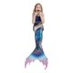 thumbnail image 4 of 3pcs Mermaid Tails Kids Swimsuit Costumes With Monofins Bikini Swimming Cosplay Little Mermaid Tail For ChildrenXXL(145-155cm height), 4 of 4