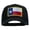 Black, variant on Texas State Flag Patched Mesh Cap - Red OSFM