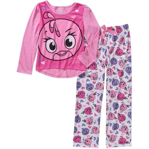 Angry Birds Girls' Stella 2 Piece Long Pajama Set