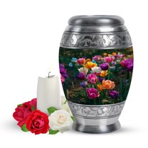 Yatskia Colorful Garden Tulip Urn for Ashes Adult Male, Funeral Keepsake Urns for Human Ashes, Mini Memorial Urns for Human Ash, (Monar Pack of 1, 3 Inch)