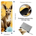 thumbnail image 4 of Kangaroo 72.8"x26.8" Gym Towel with Features and Storage Bag – Yoga, Pilates, Fitness, and More, 4 of 6