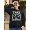 thumbnail image 2 of 50th Birthday VINTAGE 1973 Crewneck Sweatshirt, M, Black, 2 of 3
