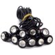 thumbnail image 1 of Bombilla LED de 18 mm de Eagle Eye, DRL luz ultra delgado impermeable Negro de aluminio Shell motocicleta del coche luz de senal Niebla cola reserva de la luz de reversa, 10-Pack, rojo, 18mm esquí esquí Gafas de esquí, 1 of 5