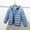 Blue, variant on Hooded Puffer Jacket for Girls Boys 3-10T Packable Down-Alternative Warm Coat Shiny Outerwear for Kids Winter