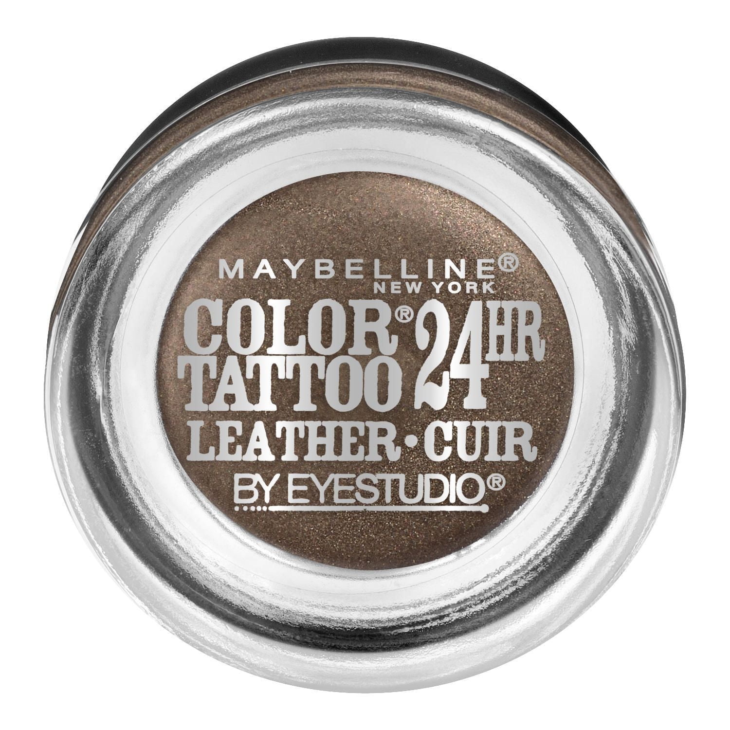Maybelline New York Eye Studio Color Tattoo Leather 24HR Cream Gel Eyeshadow Creamy Beige, 0.14 oz.