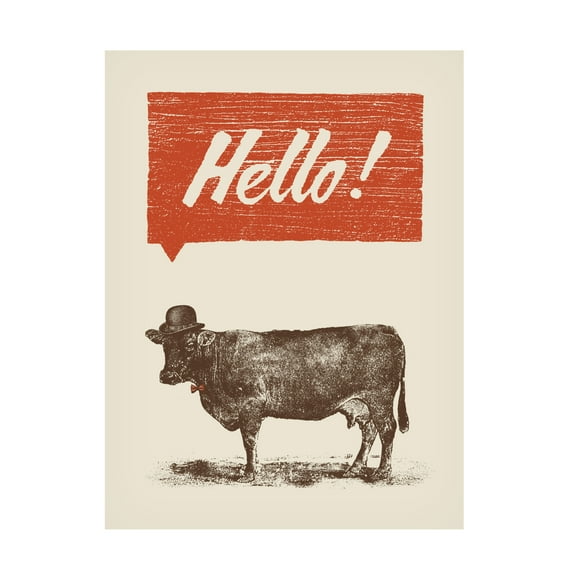 Trademark Fine Art Florent Bodart  Hello Canvas Wall Art