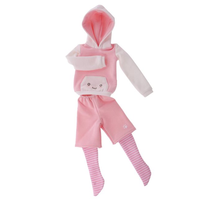 Conjunto de Sudadera con Capucha de Oreja de Gato Sunnimix 1/4 BJD SD MSD Pink