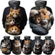 thumbnail image 3 of Sudadera con capucha con estampado 3D de gato y anime para hombre y mujer, estilo informal, divertido, de moda urbana, para niños y niñas, 3 of 4