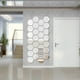 thumbnail image 3 of 24 pz Adhesivo De Pared Decorativo 3d HappyWare Acabado Espejo Plata 100148, 3 of 5
