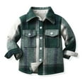 thumbnail image 2 of Esaierr Kids Baby Boys Plaid Shirt for Toddler Newborn Padded Shirt Long Sleeve Cotton Boys Casual Breathable Autumn Shirt for 6M-9Y, 2 of 5