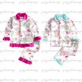 thumbnail image 1 of Conjunto de pijama navideño para niños y niñas, regalo de Navidad, pantalones de manga larga estampados, conjunto de pijama de 2 piezas para hermanos, 1 of 3