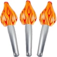 thumbnail image 2 of 3 PCS Inflatable Torch Fun Torch Inflates For Halloween Cosplay, 16inch Fake Torch Plastic Torch Prop For Halloween Cosplay Party Decorations Medieval Luau Themed Party Sports Competitions, 2 of 6